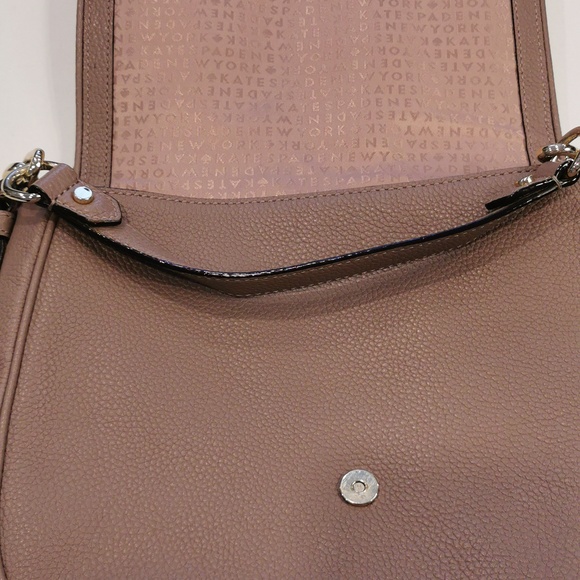 Kate Spade Mauve Crossbody Bag, Mid Sized . - Picture 12 of 15